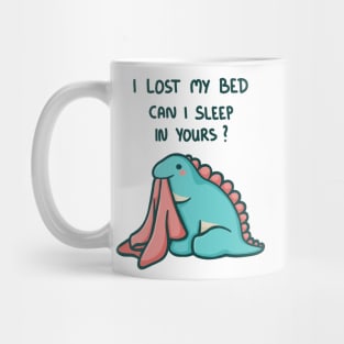 Stegosaurus with blanket, Chuck, dinosaur, dino Mug